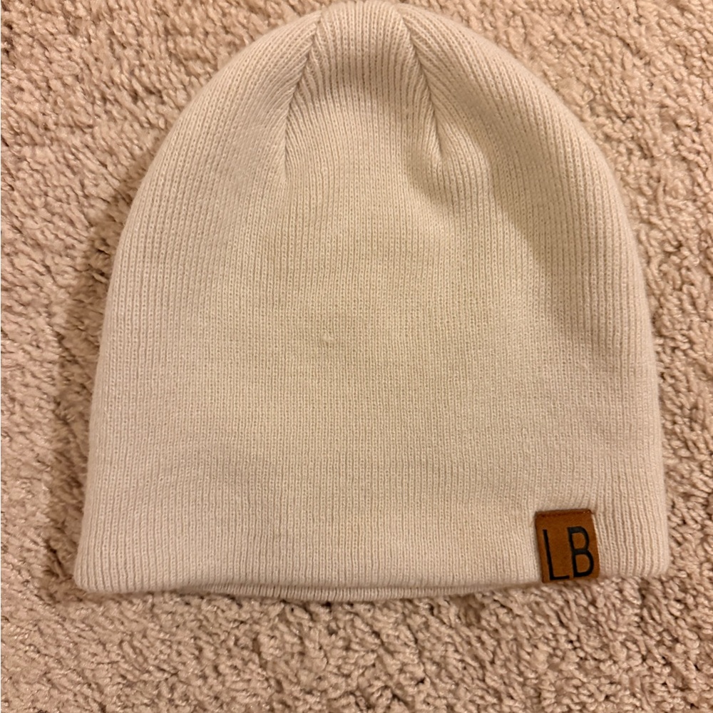 Little Bipsy Cream Knit Kids Beanie